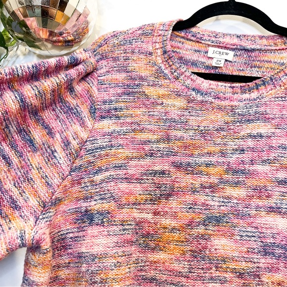 J. Crew Rainbow Knit Sweater Size 2X - Picture 4 of 9